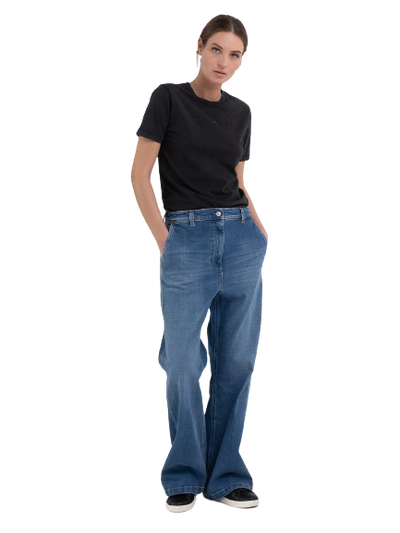 Straight Fit Wide Leg Drewby Jeans