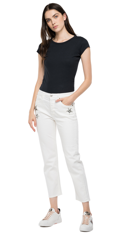 REPLAY ROSE LABEL SLOUCHY FIT LEONY JEANS