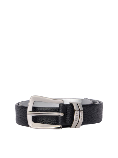 Belt With Double Engraved Belt Loop