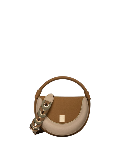 TWO-TONE BAG WITH SHOULDER STRAP