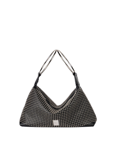 BAG WITH STUDS AND SHOULDER STRAP