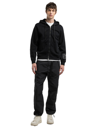HOODY WITH LETTERING PRINT