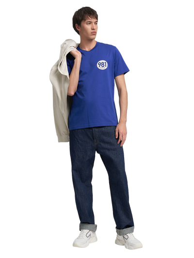 Jersey T-Shirt With Print On Chest