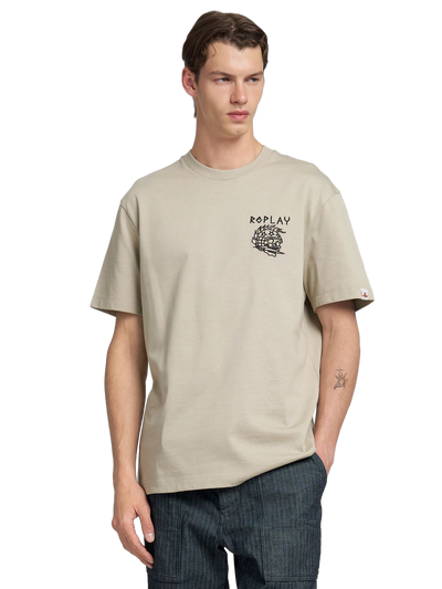 T-Shirt With Embossed-Effect Embroidery