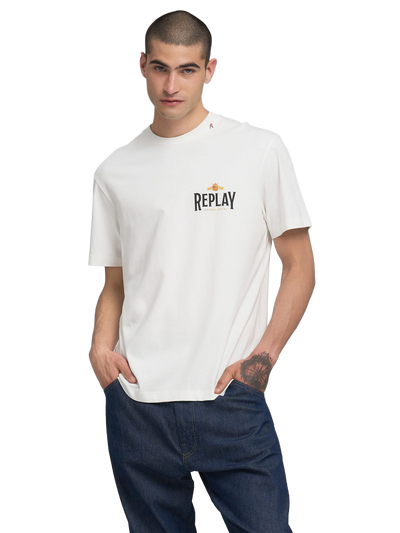 Crew-Neck T-Shirt With Archival Print