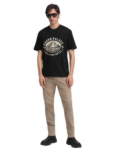 Relaxed-Fit T-Shirt With Front Print