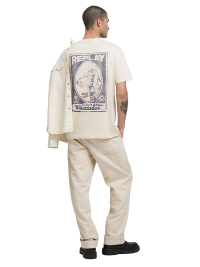 Crew-Neck T-Shirt With Vintage Print