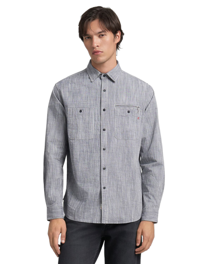 Shot Cotton Chambray Shirt
