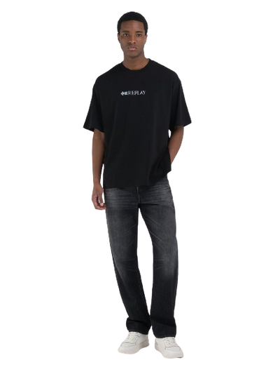 Crew-Neck T-Shirt With Replay X Garrix Logo And Lettering