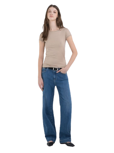 Fine-Rib Slim-Fit T-Shirt