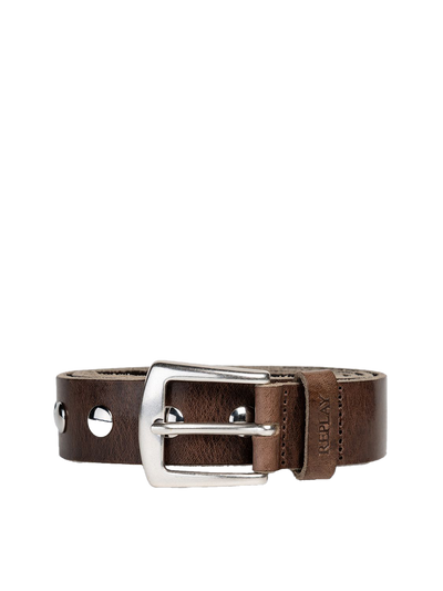 STUDDED LEATHER BELT