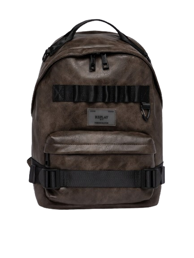 Vintage-Look Pu Backpack