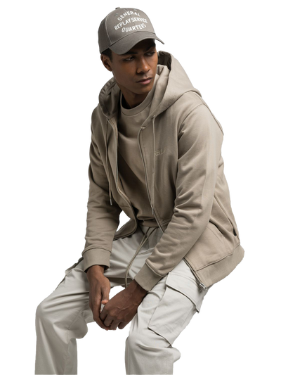 HOODY WITH LETTERING EMBROIDERY