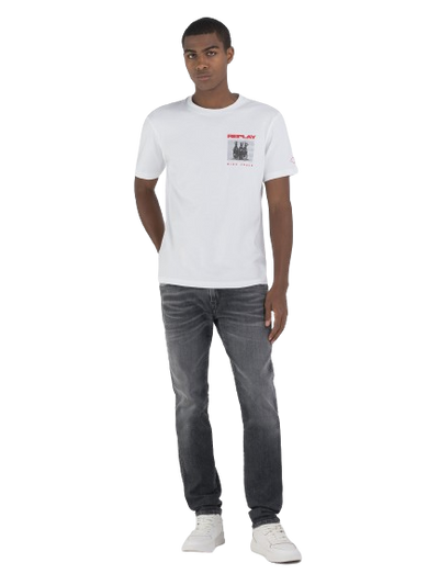 T-Shirt With Motorcycle Print