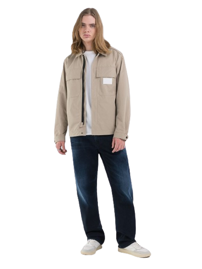 Short Jacket In Nylon And Cotton