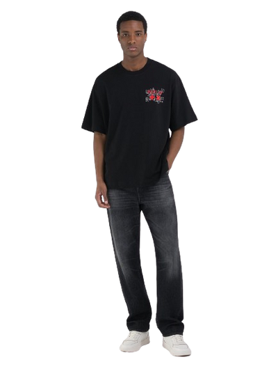 Crew-Neck T-Shirt With Replay X Garrix Logo And Lettering