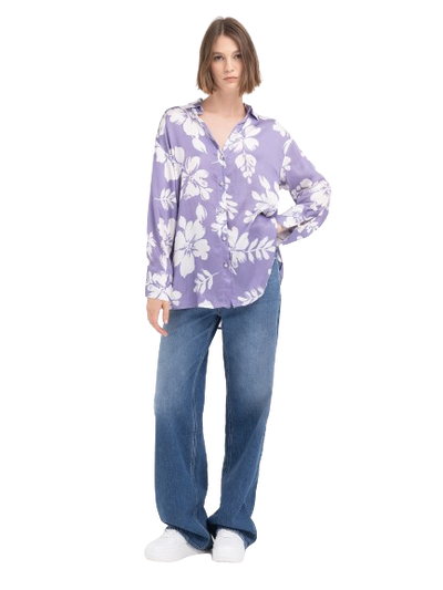 W Comfort Fit Shirt In Viscose Satin