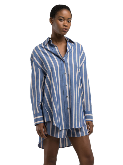 STRIPED RELAXED-FIT SHIRT