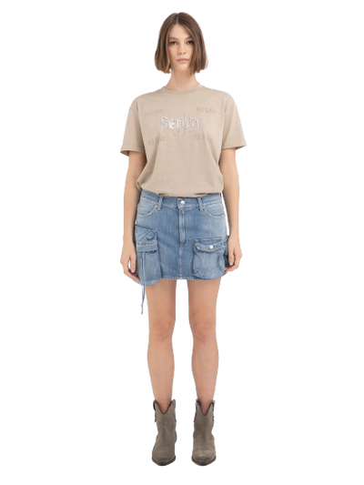 W Jersey T-Shirt With Sequins Print