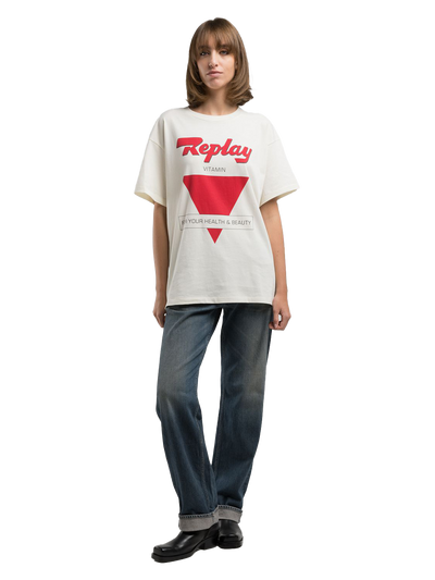 BOY-FIT T-SHIRT WITH PRINT
