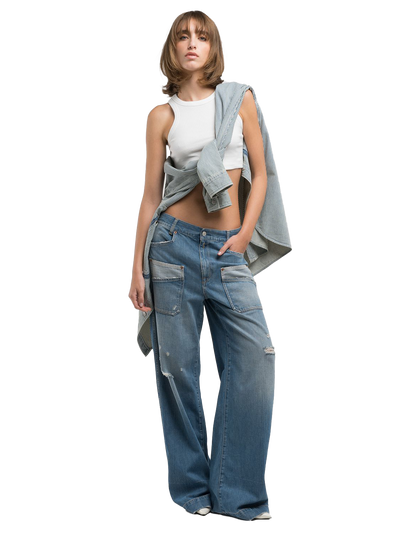 COTTON SKINNY-FIT VEST TOP