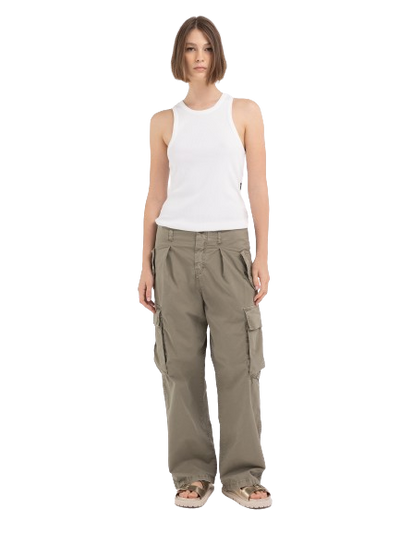 W Paper Bag Trousers In Twill