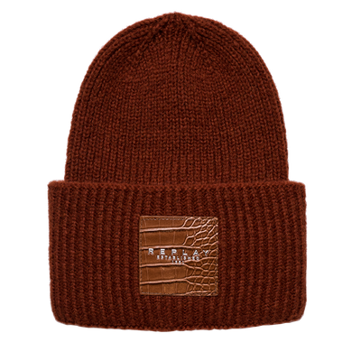 KNITTED BEANIE WITH TURN-UP