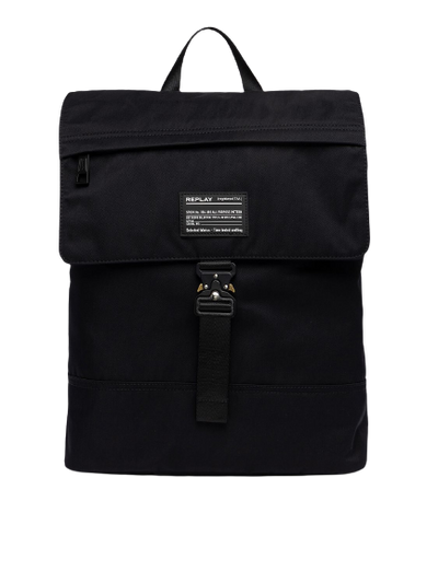 Backpack In Twill With Flap