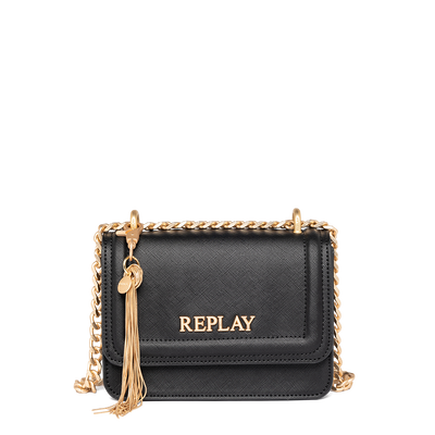 REPLAY CROSSBODY BAG WITH SAFFIANO EFFECT