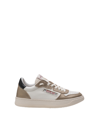 Reload W Mixed Low Leather Sneakers With Laces