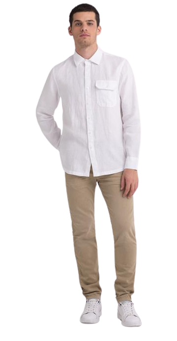 Linen Shirt With Pocket