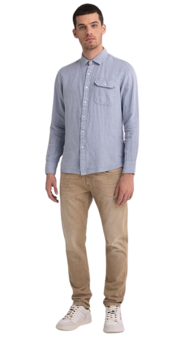 Linen Shirt With Pocket