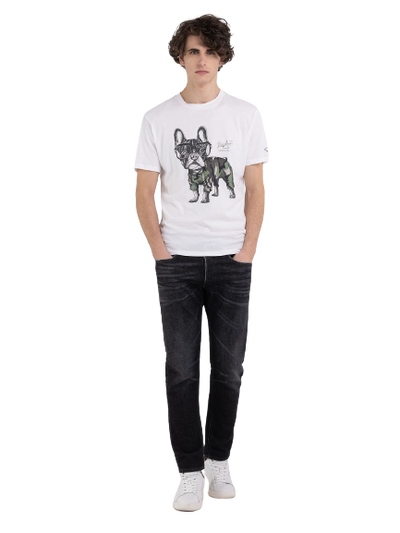 Jersey T-Shirt With Bulldog
