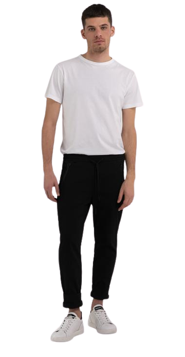 Slim Fit Twill Trousers Replay Jeans UAE