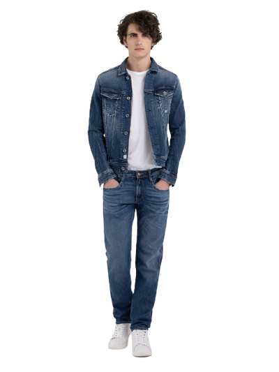 Jacket In Blue Denim