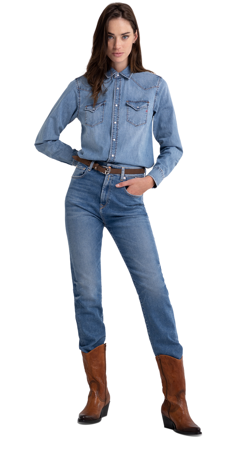 Denim shirt fit clearance