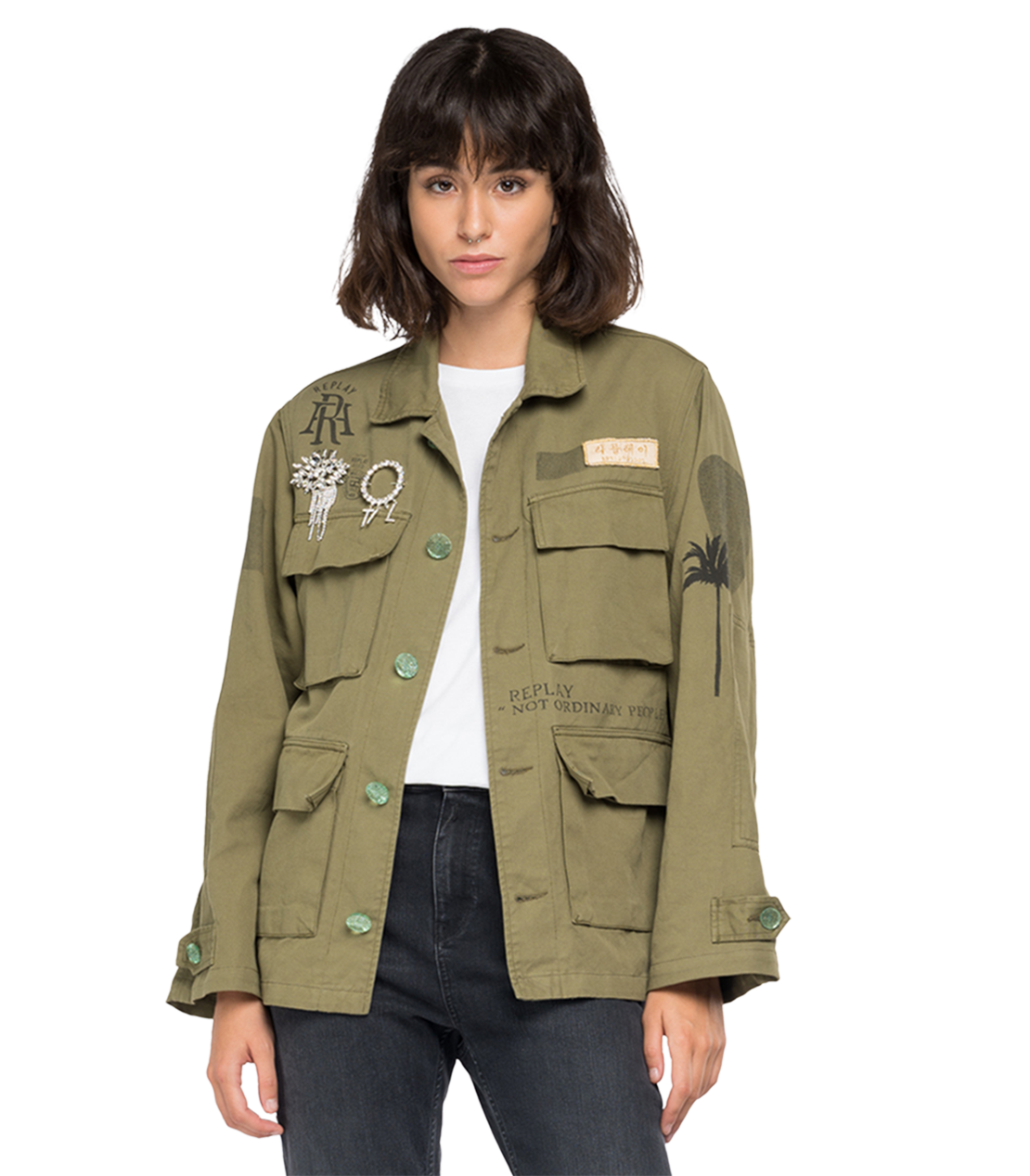 Replay sales army jacket