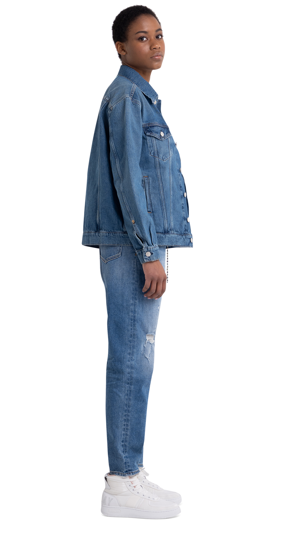 Jean jacket best sale roses