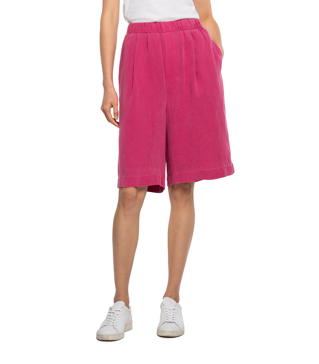 High Waist Loose Fit Shorts Essential Replay Jeans UAE