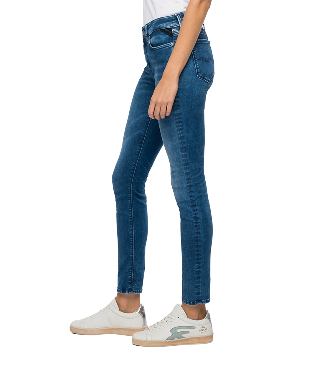 High Waist Skinny Fit Hyperflex X.L.I.T.E. Re Used Broken Edge